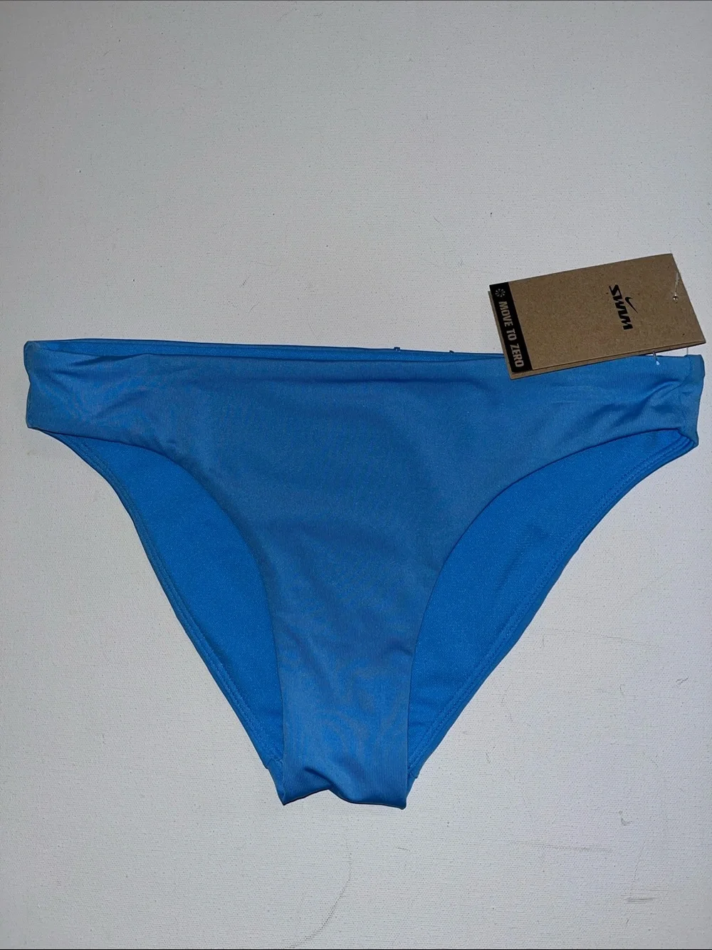 Nike Swim Bikini Bottom Womens S Essential Hipster blue liner NWT $44